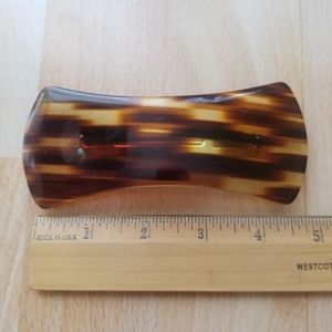 Vintage | Large Faux Tortoiseshell French Barrette Hair Clip